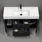 Modern Black Bathroom Vanity, 48